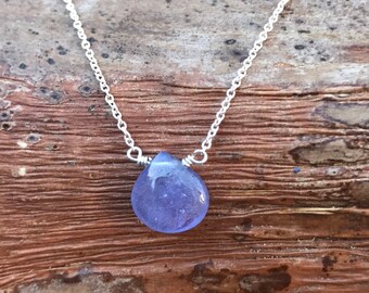 Tanzanite Necklace Pendant, December Birthstone