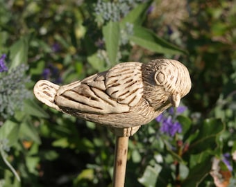 Bird 1 - ornamental garden cane topper