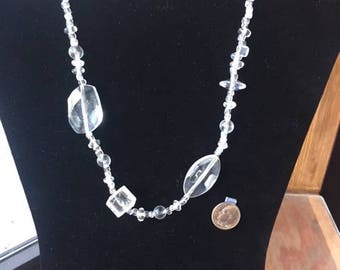Vintage lucite beaded necklace