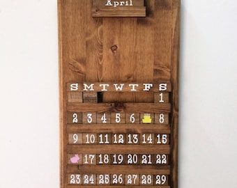 Customized Calendar, Pertetual Calendar, Wooden Calendar, Custom perpetual calendar, Custom wooden calendar