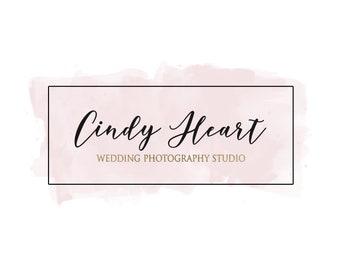 Premade logo, logo aquarelle, logo du Blog, Blog en-tête, Logo personnalisé, aquarelle en-tête, Logo personnalisé, Logo design, Brush script, 6 couleurs
