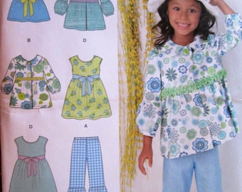 Simplicity 1476 - Child's Dress, Top, Pants and Jacket, Size A (3-8)