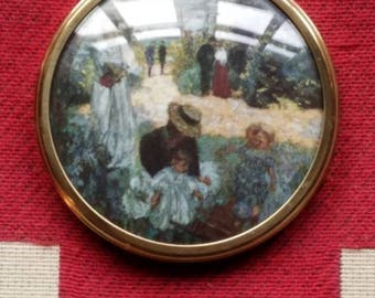 Un Jardin a Villeneuve by "Edouard Vuillard" (1868-1940)