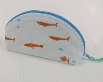 Dumpling Zipper Pouch - School of Fish