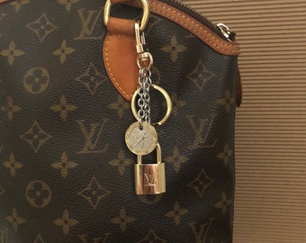 Louis Vuitton Necklace Authentic Upcycled Lock with Removable
