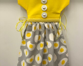 Sunny Side Up Hanging Kitchen Towel