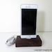 Small Reclaimed Tsunami Wood Phone Dock Stand Wooden Phone Docking Station Oak Reclaimed Wood iPhone Dock Cell Phone Cable iPhone 3 4 5 6