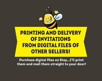 Printing Services Invitation Printing - Printed and Shipped to You