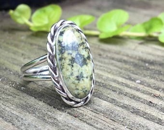 New Mexico Serpentine Sterling Silver Ring