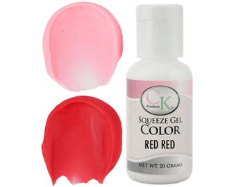 Red Red CK Gel Paste Food Coloring - high quality food coloring for icing, frosting, cookie dough and more