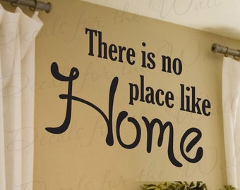 There No Place Like Home Family Love Living Room Quote Decal Decoration Large Wall Saying Lettering Sticker Graphic Vinyl Decor H05