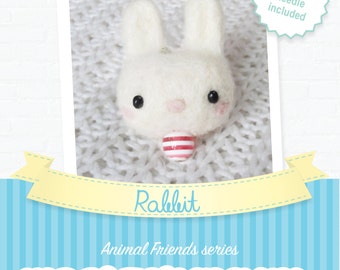 Rabbit - DIY wool felting kit