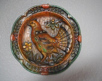 Vintage Napcoware Japan RUFFED GROUSE C-8105 Wall Hanging