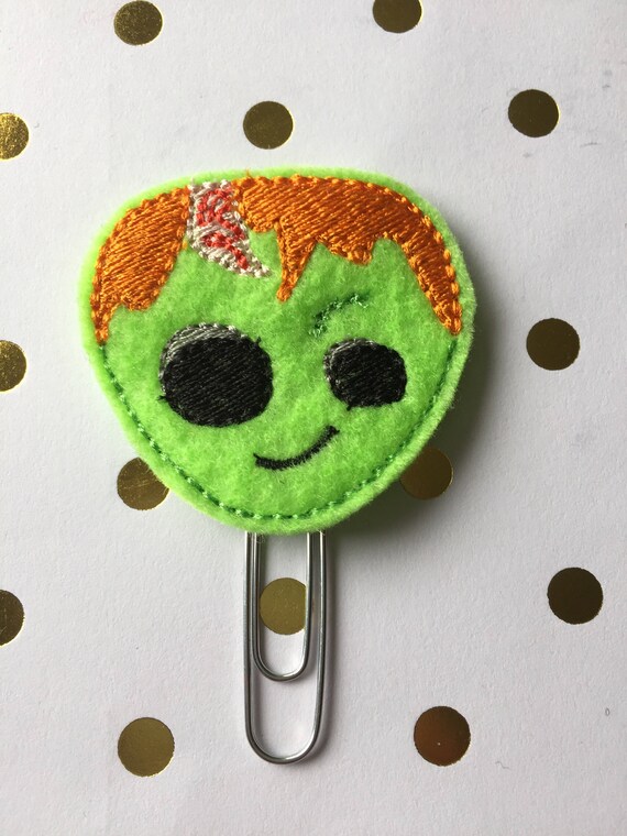 Zombie Boy planner Clip/Planner Clip/Bookmark. Halloween Planner Clip. Zombie Planner Clip. Fall Planner Clip.