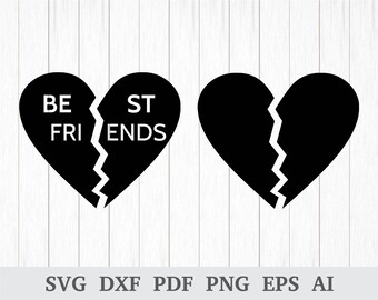 Download Broken heart svg | Etsy