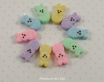 Polymer Clay Easter Bunny Beads