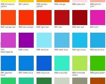 Oracal 8300 Transparent Adhesive Vinyl - 9.8" x 7.8" (25 x 20 cm) sheet. You Pick from 32 colors, Decal Vinyl, Gloss Vinyl, Craft Vinyl