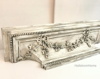 Ornate Mantle Wall Shelf French Country Decor
