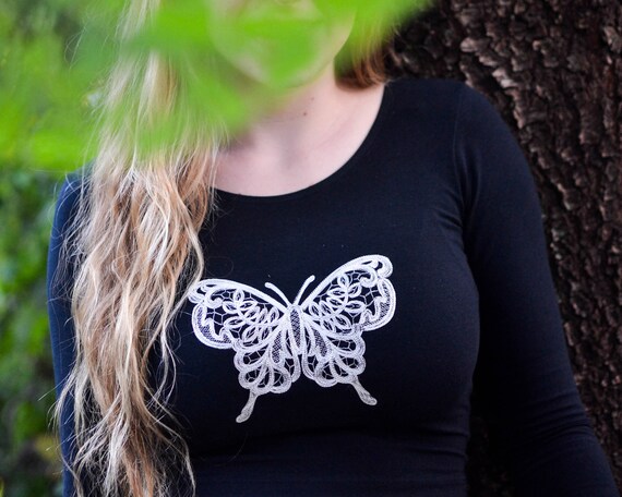 ladies tops with butterflies