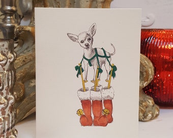 Chihuahua Holiday Card