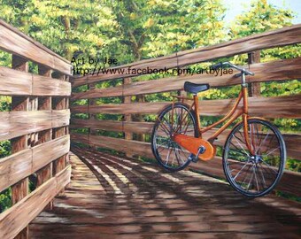 Bicycle Art Print Small 10x10