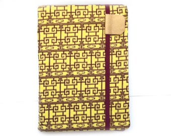 Kindle Paperwhite cover - Imperial Lattice - Kindle Touch, Basic - hardcover eReader accessory tech gift - yellow maroon