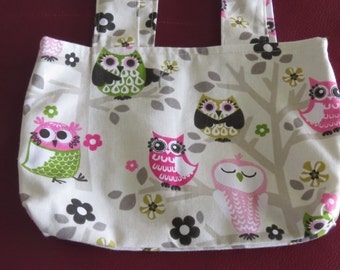 Owl Tote / Owl Bag / Reversible Bag / Owl Shoulder Bag / Bootsandbelle