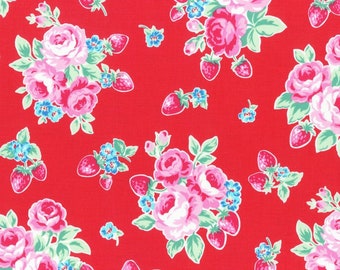 Lecien - Flower Sugar Berry Collection - Strawberry Bloom in Red
