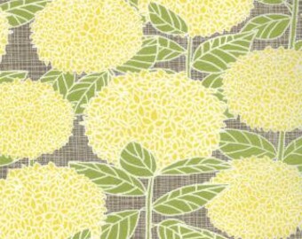Yellow Floral, Yellow Flowers, BlueBird Park by Moda, Floral Fabric, Yellow Fabric, 02175