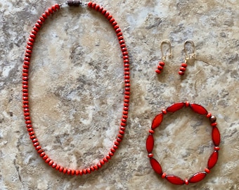 Coquelicot Necklace Set
