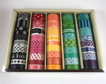 SALE! 45 Pcs Recollections Washi Tape / Crafting Tape / Washi Tape Set / Planner Accessories / Adhesive Tape / Planner Washi
