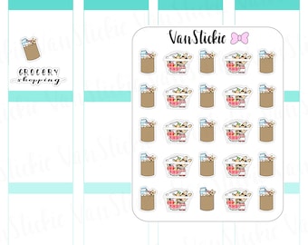 Doodle Set - Grocery Shopping Planner Stickers | VSD 025