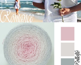 Romance* Merino silk Gradient Yarn hand dyed - Lace weight