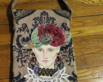 NAB Designs- One of A Kind Handmade Fabric College Handbags