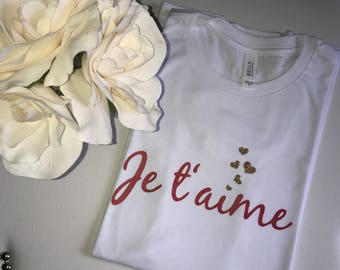 je t'aime t-shirt.