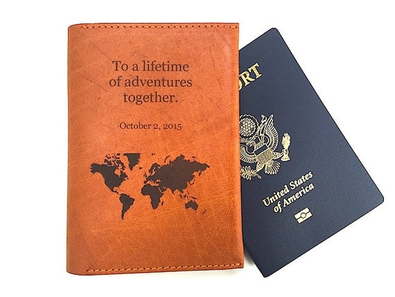 Passport Cover With Quote Unisex Passport Wallet Handmade