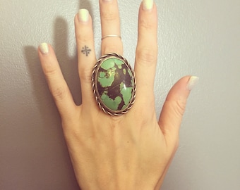 Green Turquoise Southwestern Ring