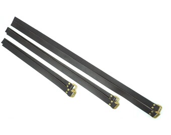 Leather Straps | Leather Utility Strap | Handmade Leather Strips | Cinch Straps | Leather Purse Straps | Long Leather Belt Strap Flat Strap