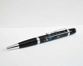 Unique Handcrafted pen - Ballpoint pen made from polished polyester - anniversary gift - retirement gift - teachers gifts - office accessory