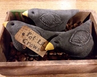 Primitive Crows set of (3) Three Mini Crows, OFG & HAFAIR Teams