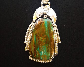Crow Spring Nevada Turquoise Pendant