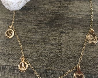 Why im vegan charm necklace