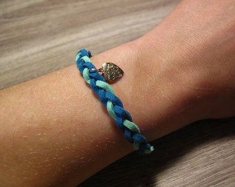 Colorful suede bracelet