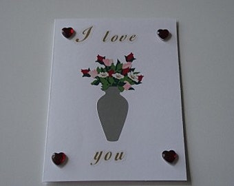I Love You Card for Valentine's Day