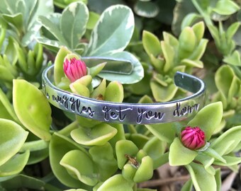 Don't let the muggles get you down 6" cuff <Aluminum or Copper>