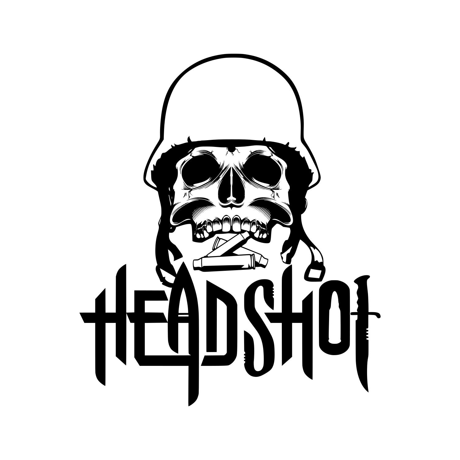 Download Skull SVG Army death soldier SVG Head shot Cricut Vinyl Cut