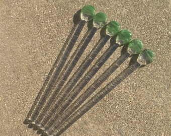 High End Drink Stir Sticks 6 piece housewares set by OceanBeachGlass