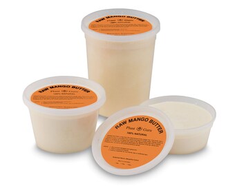 Mango Butter 100% Pure Organic Raw Unrefined Great For Skin, Body, Face, Hair Available in 8 oz, 16 oz and 32 oz.