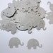 50 Grey Elephant Confetti, Die Cut Elephants, Birthday Party Decor, Elephant Baby Shower, Confetti, Scrapbook, Elephants, Gray