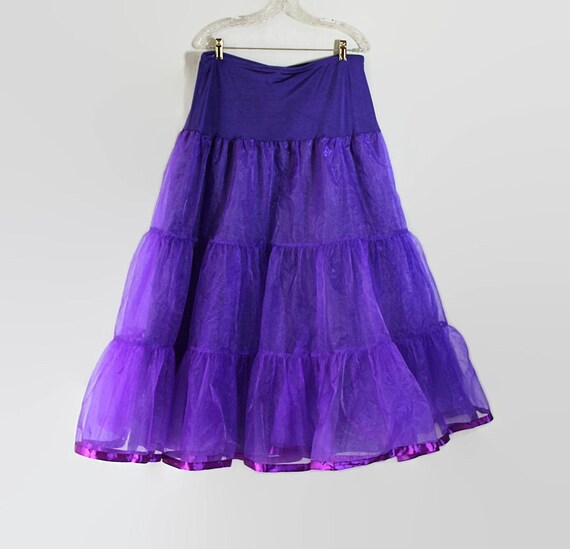 purple crinoline petticoat